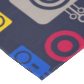 Doodle Alien Ruimteschip en Robot Patroon Tafelkleed (Gekanteld)