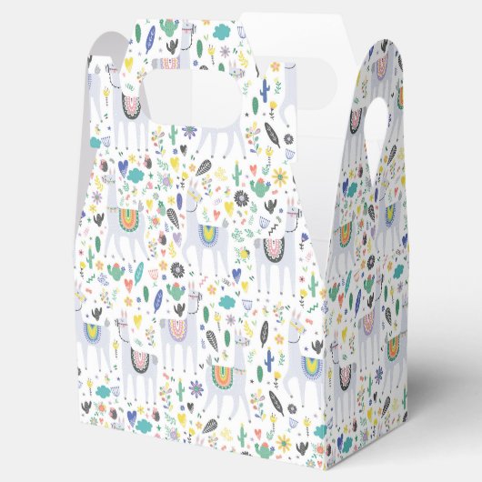 Doodle Alpaca Pattern Bedankdoosjes (Geopend)