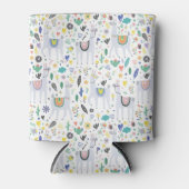 Doodle Alpaca Pattern Blikjeskoeler (Voorkant)