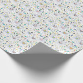 Doodle Alpaca Pattern Cadeaupapier (Hoek)