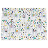 Doodle Alpaca Pattern Groot Cadeauzakje (Achterkant)