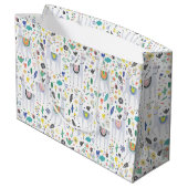 Doodle Alpaca Pattern Groot Cadeauzakje (Achterkant Gekanteld)