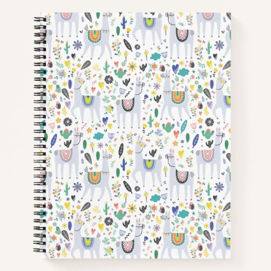 Doodle Alpaca Pattern Notitieboek (Voorkant)