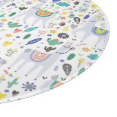 Doodle Alpaca Pattern Snijplank (Hoek)