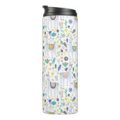 Doodle Alpaca Pattern Thermosbeker (Geroteerd rechts)