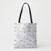 Doodle Alpaca Pattern Tote Bag (Voorkant)