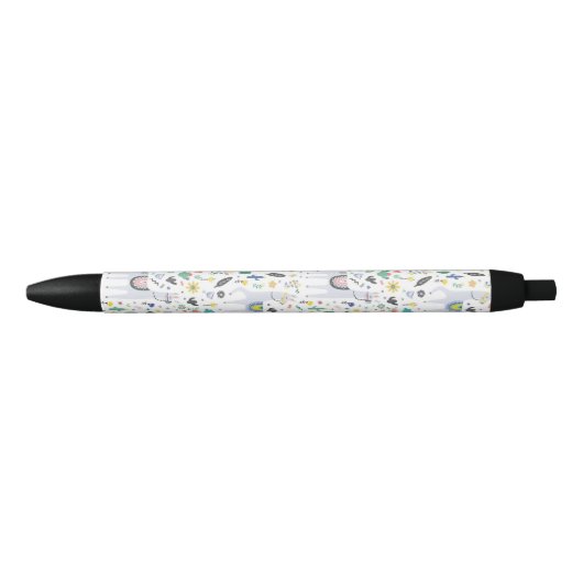 Doodle Alpaca Pattern Zwarte Inkt Pen (Voorkant)