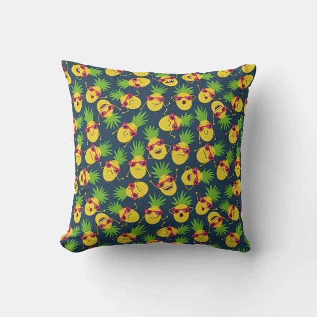 Doodle ananas, hand getekend, zomer patroon. kussen (Voorkant)