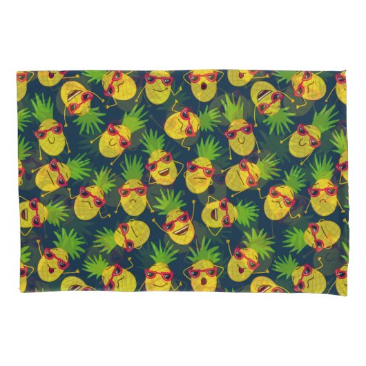 Doodle ananas, hand getekend, zomer patroon. kussensloop (Voorkant)