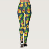 Doodle ananas, hand getekend, zomer patroon. leggings (Achterkant)