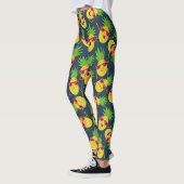 Doodle ananas, hand getekend, zomer patroon. leggings (Links)