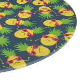 Doodle ananas, hand getekend, zomer patroon. snijplank (Hoek)