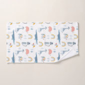 Doodle Animal Fun Patroon Bad Handdoek (Handdoek)