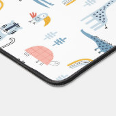 Doodle Animal Fun Patroon Bureaumat (Hoek)