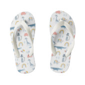 Doodle Animal Fun Patroon Kinder Teenslippers (Voetbed)