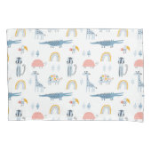 Doodle Animal Fun Patroon Kussensloop (Voorkant)