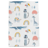 Doodle Animal Fun Patroon Medium Cadeauzakje (Voorkant)