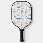 Doodle Animal Fun Patroon Pickleball Paddle (Voorkant)