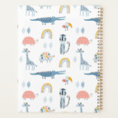 Doodle Animal Fun Patroon Planner (Achterkant)