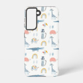 Doodle Animal Fun Patroon Samsung Galaxy Hoesje (Achterkant)