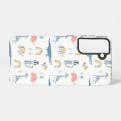 Doodle Animal Fun Patroon Samsung Galaxy Hoesje (Achterkant horizontaal)