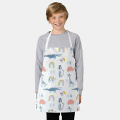 Doodle Animal Fun Patroon Schort (Gedragen)