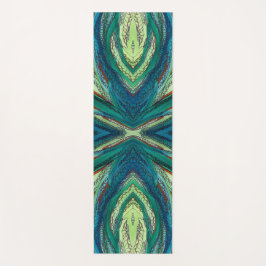 Doodle art blues en greens yogamat