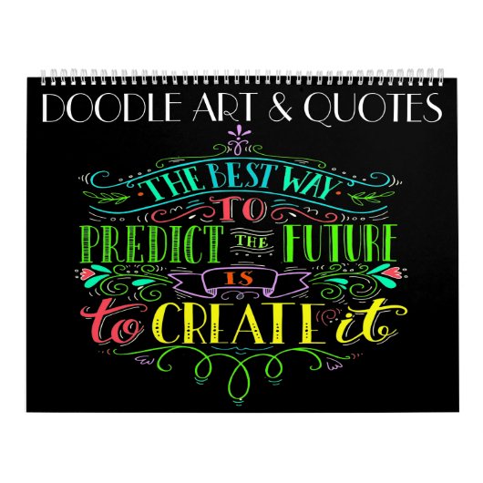 Doodle Art en Quotes Kalender (Hoes)