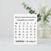 Doodle Art Feestdagenkaart (Staand voorkant)