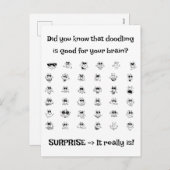 Doodle Art Feestdagenkaart (Voorkant / Achterkant)