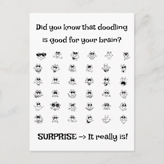 Doodle Art Feestdagenkaart (Voorkant)