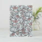 Doodle art floral kaart (Staand voorkant)
