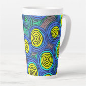 Doodle Art Latte Mok (Rechterhoek)