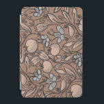 Doodle art mocha iPad mini cover<br><div class="desc">Doodle kunst bloemenontwerp in mocha</div>