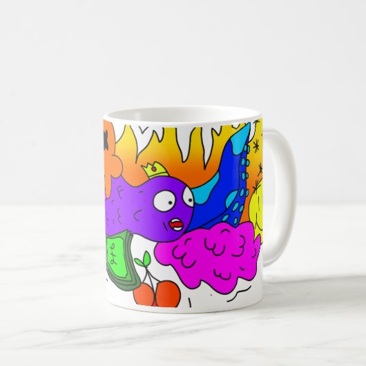 Doodle Art mok (Voorkant rechts)
