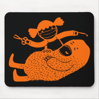 Doodle Art Mousepad van Monster's tandheelkundige Muismat