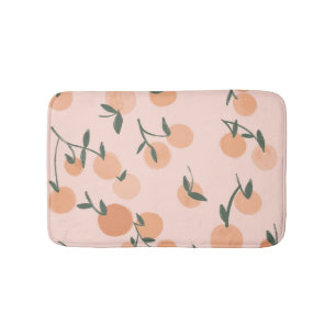 Doodle Art: Oranje kersen patroon Badmat