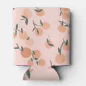 Doodle Art: Oranje kersen  patroon Blikjeskoeler (Achterkant)