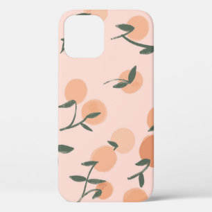 Doodle Art: Oranje kersen  patroon Case-Mate iPhone Case