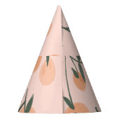 Doodle Art: Oranje kersen  patroon Feesthoedjes (Achterkant)