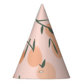 Doodle Art: Oranje kersen  patroon Feesthoedjes (Links)