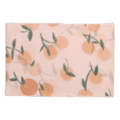 Doodle Art: Oranje kersen  patroon Kussensloop (Achterkant)