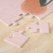 Doodle Art: Oranje kersen  patroon Legpuzzel (Zijkant)
