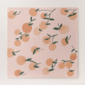 Doodle Art: Oranje kersen  patroon Legpuzzel (Horizontaal)