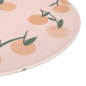 Doodle Art: Oranje kersen patroon Snijplank (Hoek)