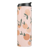 Doodle Art: Oranje kersen  patroon Thermosbeker (Gedraaid links)