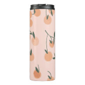 Doodle Art: Oranje kersen  patroon Thermosbeker (Achterkant)