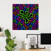 Doodle Art Poster (Thuiskantoor)