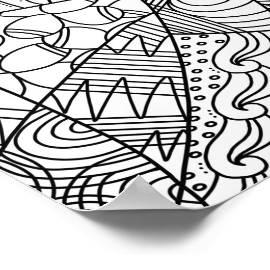 Doodle Art Poster (Hoek)