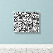 Doodle Art Stretched Canvas (Insitu (Houten vloer))